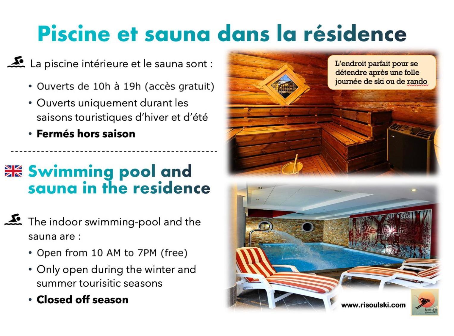 Risoulski Antares - Piscine Et Sauna Exterior foto